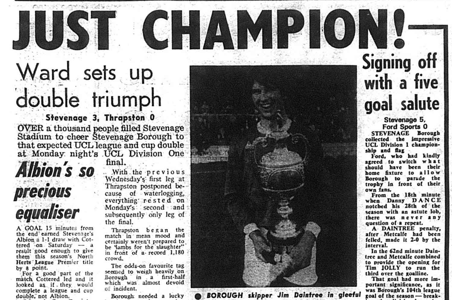 For us as a young club, the 1980-1 campaign was a milestone moment. But you wouldn't know it was our first as a senior side...