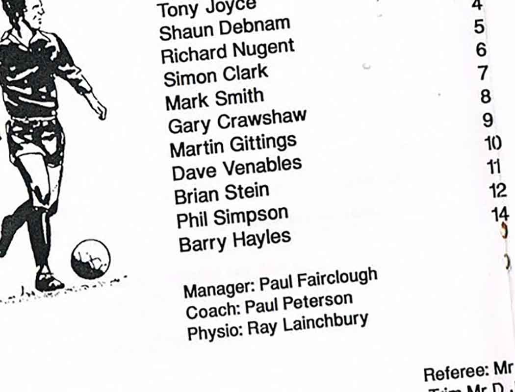 We never failed to win a match that Brian Stein scored in either; 13 goals in 18 total outings showing you why we won so many.