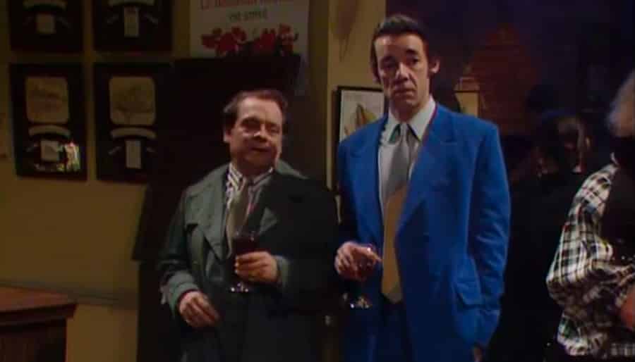 Del Boy and Trigger at the bar