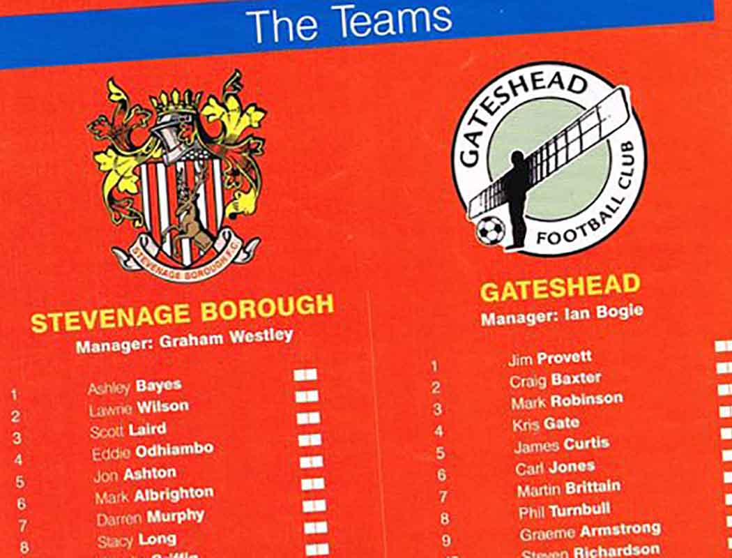 The goals weren't flowing freely going into deepest autumn 2009 – but then came along Stevenage Borough 5-3 Gateshead to change all that