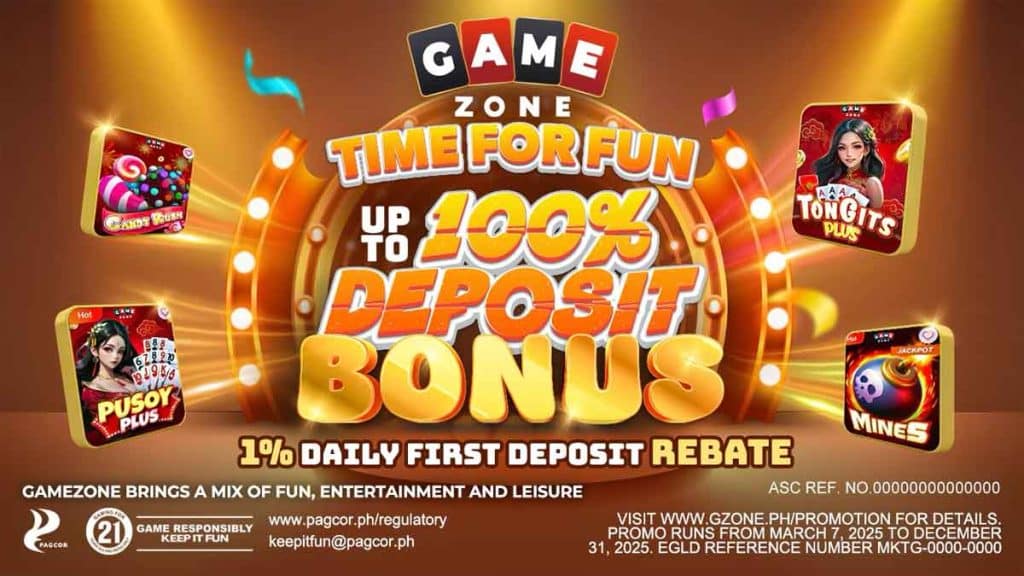 New players rewards at GameZone Philippines