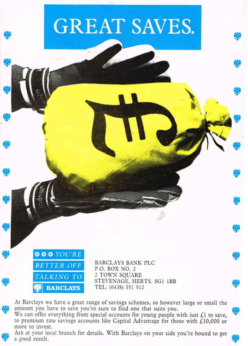 Programme: Harrow Borough (1994)