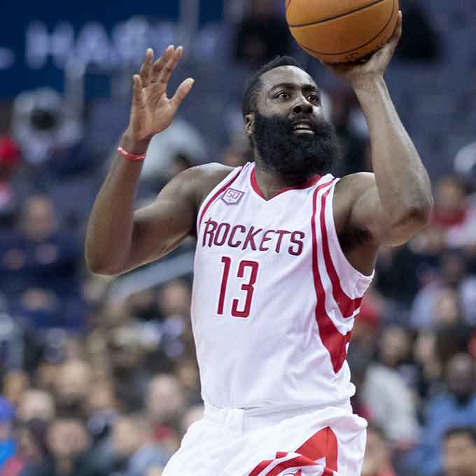 The bearded basketball guru and Houston Rockets superstar scooped the NBA MVP basketball award