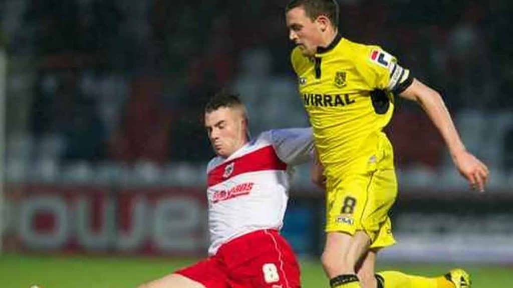 James Wallace in action against us for Tranmere Rovers