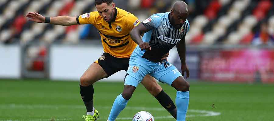 Jamal Campbell-Ryce in action at Newport County