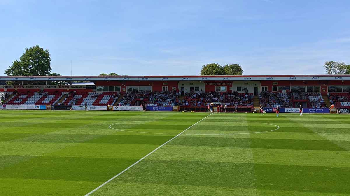 The Main Stand at the Lamex Stadium