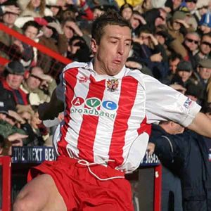 Jon Brady was snapped up during December 2003 on an 18-month contract, having been made available by Arsenal to train and play at Broadhall Way