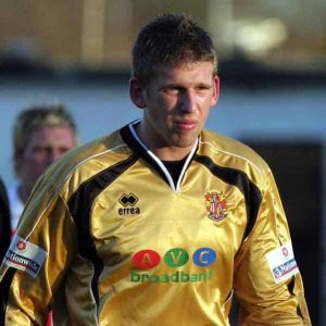 Rob Burch is the keeper drafted in on loan from Tottenham Hotspur at the start of the 2004-5 season; injuries taking their toll on our squad