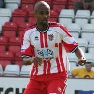 After falling out of favour at Exeter City during the 2005-6 season, Brazilian defender Santos Gaia moved to us as part of Mark Stimson's rebuilding efforts