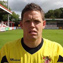 Ex-England youth goalkeeper Ashley Bayes joined Stevenage Borough in summer 2008 – mainly to replace the outbound Alan Julian
