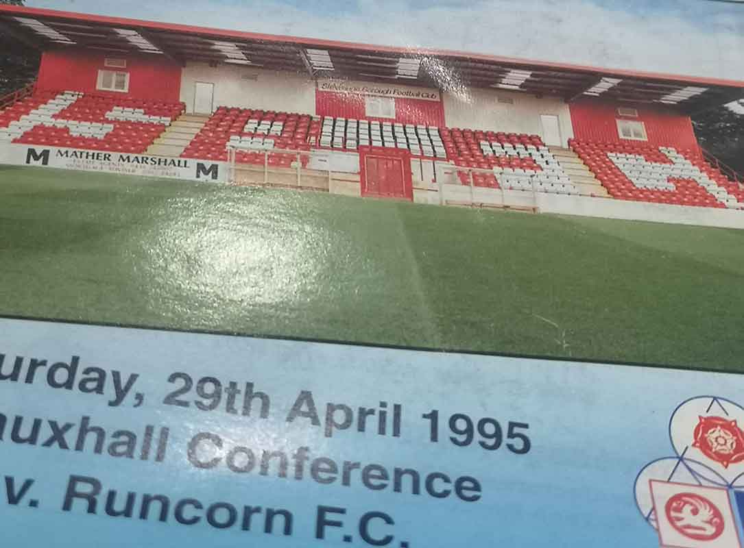 Our once-a-week dose of nostalgia continues to punt you through the Covid crisis – and our latest edition is placing Runcorn FC centre stage