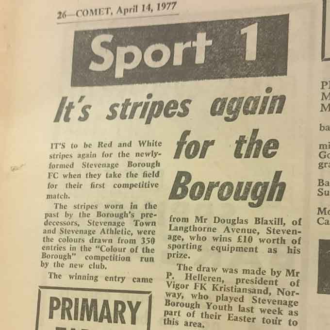 It's Stripes Again For The Borough: Blast From The Past