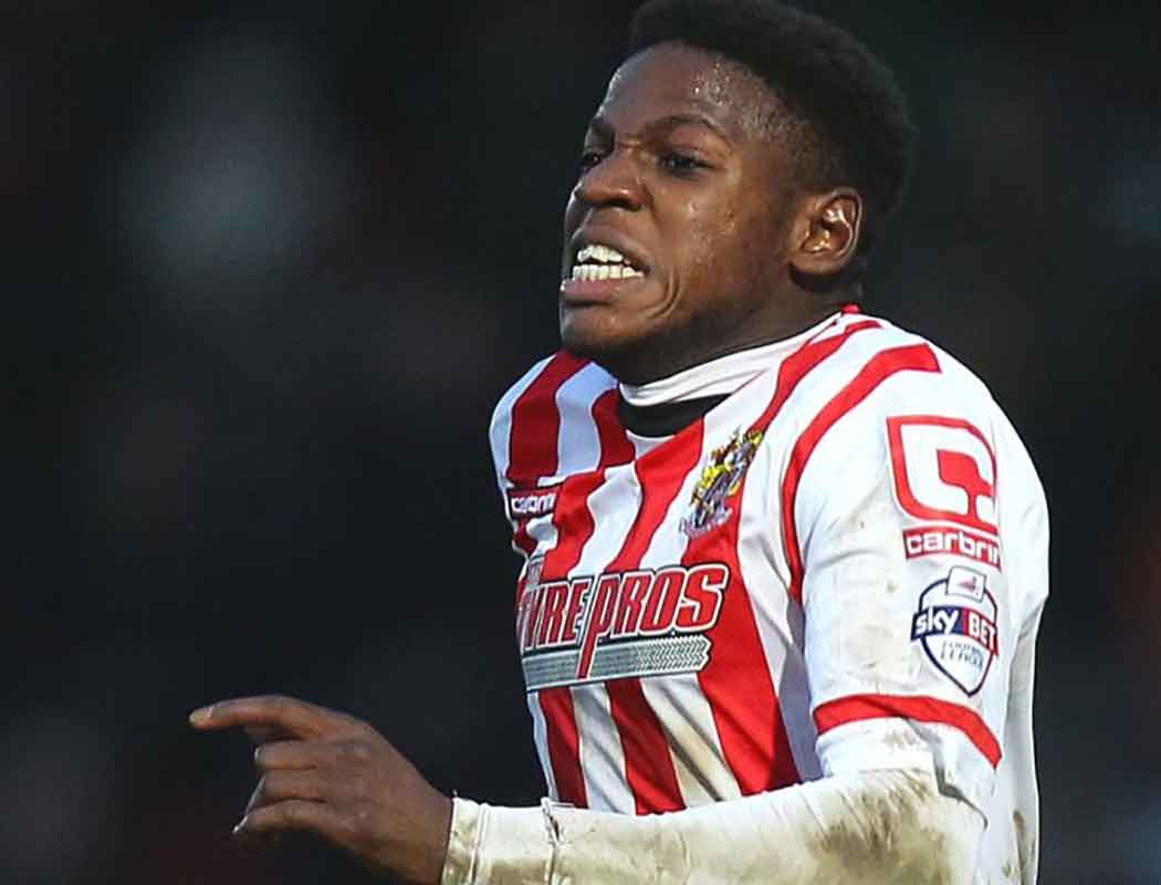 Offrande Zanzala made just two appearances for Boro', one from the bench